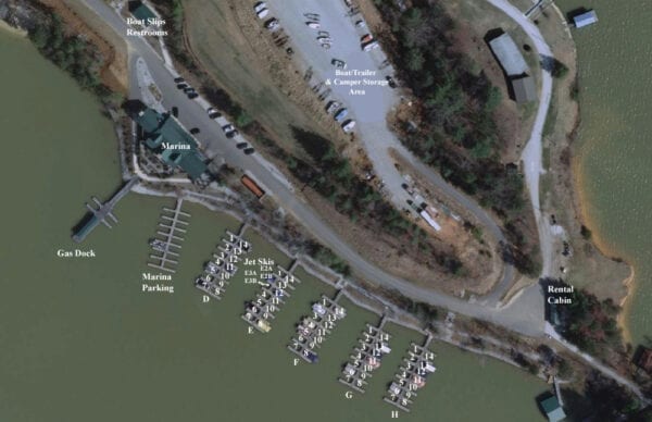 Boat Slips Map | Lake James Slip Rentals